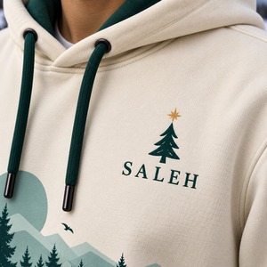 เสื้อฮู้ดดี้ผ้าฟลีซคอตตอน 100% พิมพ์ลายปักลายคริสต์มาส แบบยูนิเซ็กซ์ สำหรับฤดูหนาว ขายส่งแบบ OEM - Product Image 5