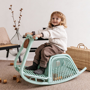Patinete ecológico de ratán para niños, paseo juguetón en vehículo, lindo coche basculante para bebés, motocicletas para niños - Product Image 3