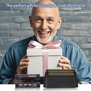 Rasoir Électrique 3-en-1 à Trois Lames, Utilisation Humide/Sèche/Lavable, pour Visage et Corps, Noir, Alimentation USB, Têtes de Rechange à Grille - Product Image 2