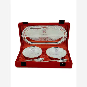 Durable brass <b>bowls</b>, 2025 classic style handmade designs, gift set with gold and silver plating, sustainably crafted <b>metal</b> <b>bowls</b> - Product Image 5