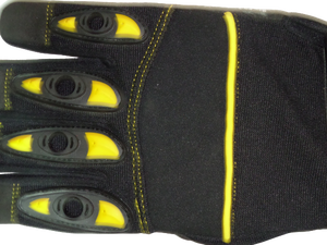 Gants de travail extérieurs pour mécanicien automobile, protection complète des doigts en TPR, taille XL, protection authentique de la paume, anti-vibration - Product Image 4