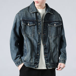 Veste en jean personnalisée de haute qualité pour hommes Sports d'hiver Jean décontracté avec rembourrage en coton Service OEM - Product Image 3
