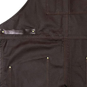 Hot Selling Unisex High Quality Genuine <b>Leather</b> Bib Kitchen <b>Aprons</b> Custom Made Quick Dry Heavy Duty Working <b>Leather</b> <b>Aprons</b> Sale - Product Image 4