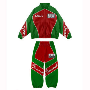 Grande taille 2025 vente en gros de haute qualité Logo imprimé coupe-vent femmes ensemble nouveau Design OEM hommes et femmes coupe-vent Logo personnalisé - Product Image 3