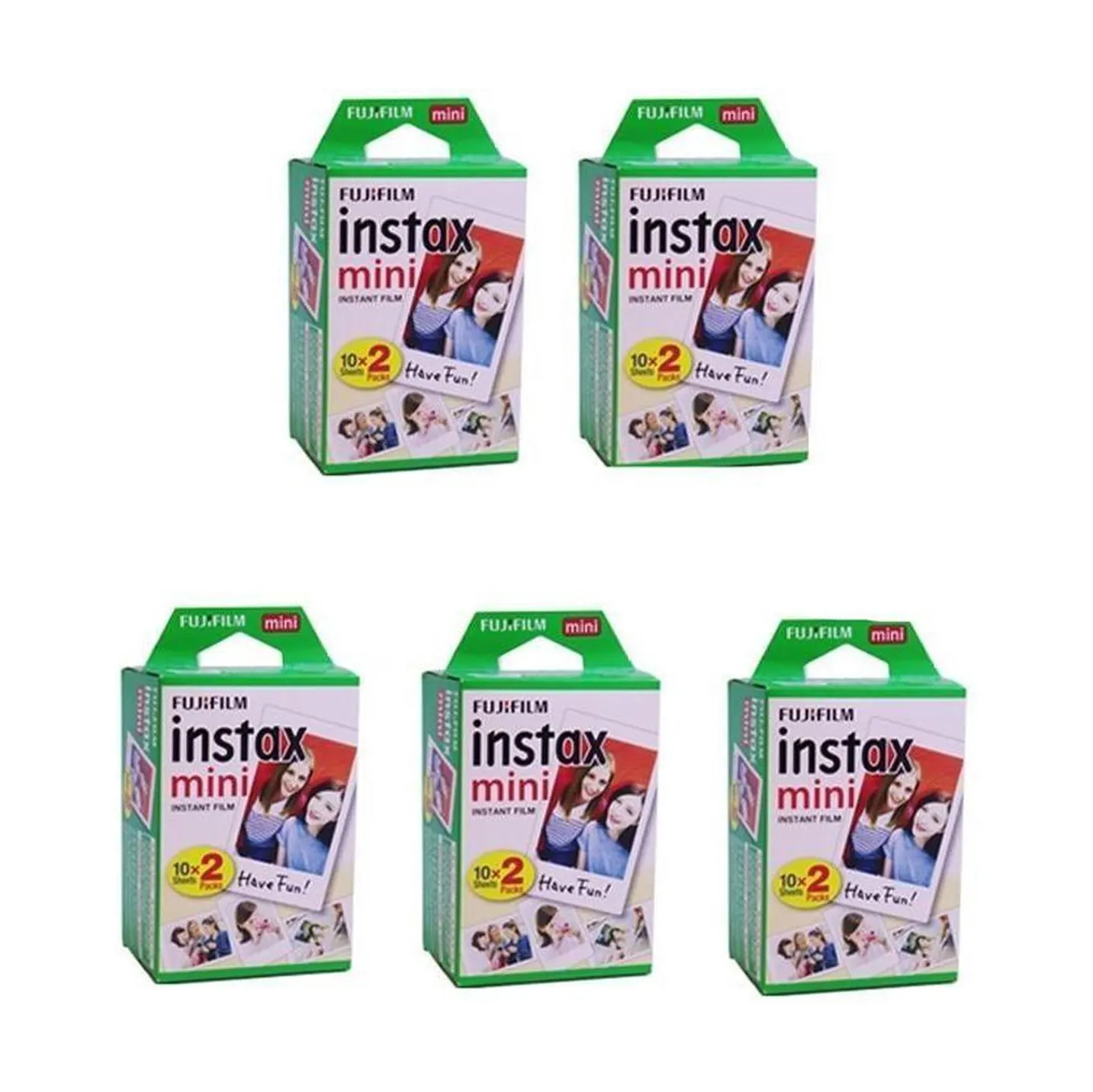 10/20/40/60/80/100 แผ่น Fujifilm instax มินิ 11 9 3 นิ้วขอบสีขาวฟิล์มสําหรับกล้องทันที mini 8 9 11 7s กระดาษ