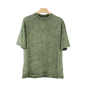 Camiseta Unisex de Alta Calidad Rexon Moto, Lavado Ácido, 100% Algodón, Estilo Urbano Hip Hop, Logotipo Personalizable, Corte Regular, Color Sólido, Secado Rápido - Product Image 1