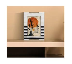 Tableros de MDF ecológicos, marco de fotos hecho a mano de madera y hueso para oficina, mesa, sala de estar, decoración del hogar, marco de fotos al mejor precio - Product Image 6