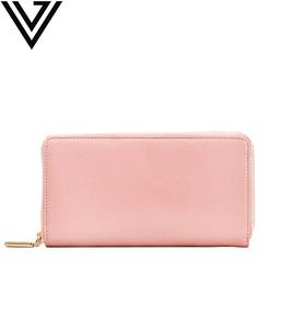 Cartera de cuero hecha a mano con estilo moderno para mujer, diseño largo elegante delgado con cremallera, diseño de bloqueo RFID, patrón de piedra - Product Image 2