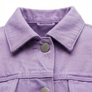 Veste en jean confortable en vente en ligne, meilleur prix, veste en denim unie pour femmes, vêtement de mode élégant, streetwear de haute qualité, haut - Product Image 4