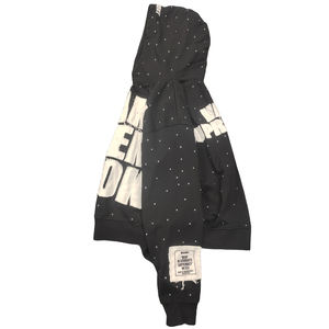 เสื้อมีฮู้ดผ้าฝ้ายผสมพลอยเทียมสำหรับผู้ชายซักแบบสวมศีรษะโอเวอร์ไซส์ผ้าปะต่อผ้าแบบสวมศีรษะมีฮู้ด - Product Image 3