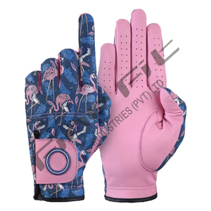 Guante de Golf de piel de oveja para hombre, mano izquierda, agarre gris blanco, antideslizante, deportes al aire libre, transpirable, duradero, rendimiento profesional - Product Image 1