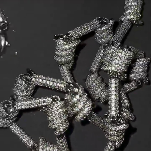 Nueva joyería fina de lujo Hip Hop S925 plata moissanite 10mm enlace cubano VVS1 collar cubano Iced Out Diamond cadena cubana - Product Image 2