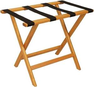 Portaequipajes de madera ajustable con marco flexible para uso versátil en varios tamaños de habitación y diseños de hoteles - Product Image 5