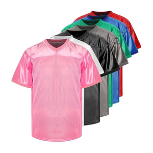 Logotipo personalizado de alta calidad Camiseta de fútbol en blanco malla de poliéster Camiseta de fútbol Atlético Práctica Deportes Hip Hop Camisetas sueltas - Product Image 1