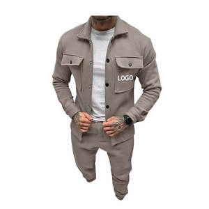 Survêtement deux pièces en éponge polaire du fabricant pour hommes élégants Vêtements pour hommes - Product Image 6