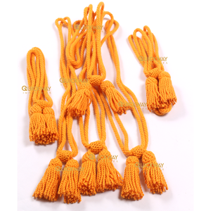 OEM oficial sombrero Cordón de color dorado gorra cordón al por mayor visera sombrero cordón en hilo metálico tejido a mano - Product Image 3