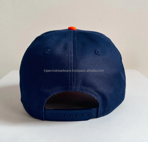 Casquette de sport beige à 5 panneaux avec logo brodé de haute qualité, design OEM, coton BSCI, pour hommes et femmes, vente en gros, casquette de baseball personnalisée - Product Image 6