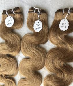 Extensiones de cabello humano ondulado para mujer, mechones de pelo ondulado virgen malayo 100% sin procesar, Color virgen peruano n. ° 14 - Product Image 3