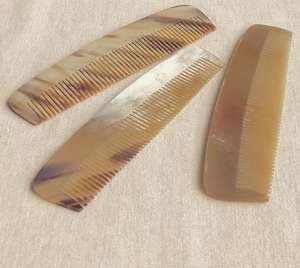 ฮอร์นหวีทำจากธรรมชาติหวีฮอร์นแฮนด์เมดสำหรับเครื่องประดับผม - Product Image 1