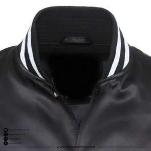 Veste universitaire pour homme en polyester/coton sur mesure en gros, sportive, légère, de luxe, streetwear, patchwork sur le devant, OEM haut de gamme - Product Image 2