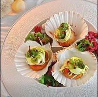 COQUILLES DE MER NATURELLES COQUILLES DE PÉTALÈCLES CRUS POUR LA PRÉSENTATION DES ALIMENTS VIETNAM