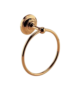 Anneau de serviette en aluminium argenté traditionnel en vrac élégant fait à la main porte-serviettes porte-serviettes pour accessoires de salle de bain - Product Image 3