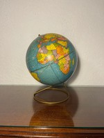 Globe terrestre vintage Art Déco en aluminium fait main, sculpture artisanale en métal, décoration de bureau éducative, cadeau pour la maison et le bureau N Sons