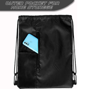 Sac à dos à cordon de serrage, sac de sport, sac de natation pour unisexe, en vente au Pakistan - Product Image 2