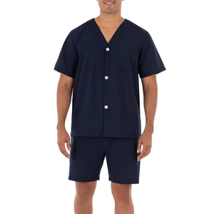 Conjuntos de Verano de 2 Piezas de Algodón para Hombre al por Mayor, Ropa Casual de Calle, Conjuntos Cortos para Hombre, Conjunto Corto de 2 Piezas de Algodón Transpirable para Hombre - Product Image 1