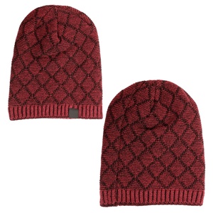 Gorro de Punto Acrílico Ligero con Logotipo Personalizado de Alta Calidad, el Mejor Diseño para Uso en Invierno y Playa con Estampado a Cuadros 2026 - Product Image 3
