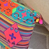 Housses de coussin rayées de créateur 40x60cm en coton 100% écologique, colorées, tissées à la main, pour salon, style indien, vente en gros