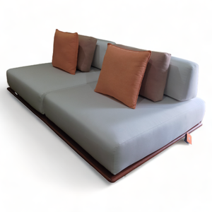 Nuevo diseño al aire libre de madera de teca Patio sofá cama de día tumbona muebles con cojín para Hotel piscina dosel y Gazebo y pérgola - Product Image 4