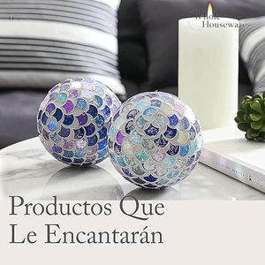 Esfera de cristal de mosaico antiguo, diseño creativo, bolas decorativas de cristal para el hogar, adornos de bolas doradas, decoración del hogar para regalo - Product Image 6