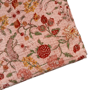 Colcha Reversible para cama, manta decorativa de retazos, colcha Kantha de fabricante indio, hecha a mano, tamaño King, suave - Product Image 1