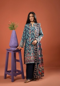 ชุดสูทผ้าฝ้าย/สนามหญ้าคอวีแบบไม่เย็บ3-Pcs เสื้อสเวตเตอร์ของผู้หญิงขนาดใหญ่พิเศษมาใหม่ฤดูร้อนลดราคา - Product Image 3