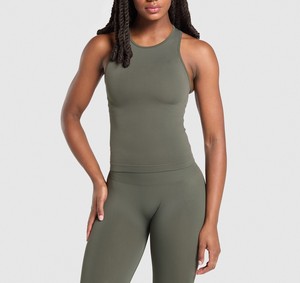 Camiseta sin mangas transpirable deportiva de alta calidad para mujer, camiseta sin mangas cómoda para correr, camiseta sin mangas informal para mujer - Product Image 6