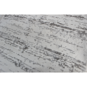 Tapis de bain et tapis de salle de bain Fiore à motif abstrait moderne, rectangulaire, en jacquard, épaisseur moyenne, beige, gris argenté, 60x100cm - Product Image 2