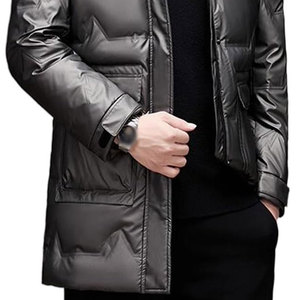 Chaqueta de Plumón Personalizada para Hombre, de Invierno, Impermeable y Transpirable, de la Mejor Calidad, con Relleno de Fibra de Poliéster 100% - Product Image 4