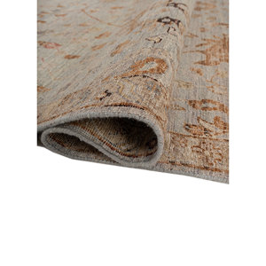 Alfombra Grande Rectangular de Lana Anudada a Mano, Modelo EA-3011 Azul de Someplace Time, con Diseño Floral para Sala de Estar, Pasillo, Modelo CS-02(Fr) - Product Image 2