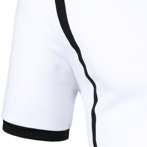 Camisetas de polo personalizadas para hombre, camisetas de manga corta transpirables y con paneles de estilo informal con logotipo bordado e impreso - Product Image 5