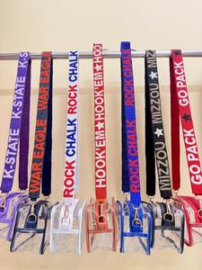 Sangle de sac à main perlée, sangle de sac, sangle de sororité pour le jour du match, sangle personnalisée avec crochets détachables - Product Image 6