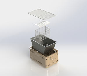 เตาย่างบาร์บีคิวแบบพกพาเตาย่าง hibachi ย่างบาร์บีคิวแบบถ่าน - Product Image 4