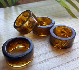 Anillo de Servilleta de Resina de Diseño Moderno y Lujoso, Ecológico, Personalizable, de Alta Calidad, Decoración para Mesa de Comedor, Hogar y Restaurante - Product Image 4