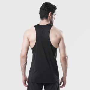 Camiseta sin mangas de entrenamiento atlético informal para hombre, chaleco de verano de secado rápido de algodón 100%, Camiseta estampada de gimnasio, diseño de punto transpirable para correr - Product Image 2