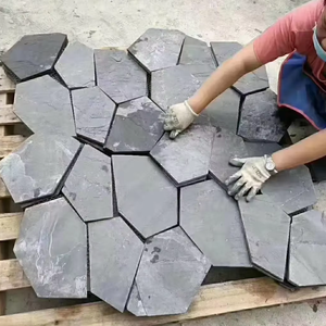 Natural Flagstone <strong>Tiles</strong> for Outdoor Use Crazy Paver Irregular Decorative Stones <strong>Split</strong> <strong>Surface</strong> Finish for Villas <strong>Slate</strong> Paving - Product Image 3