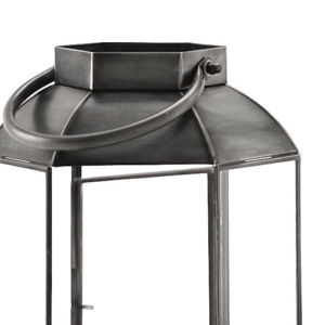 Antique Black Metal <b>Hurricane</b> <b>Lantern</b> Home Decor Outdoor Events Pillar Candle Holder Hanging Floor Models for Events Decorations - Product Image 3