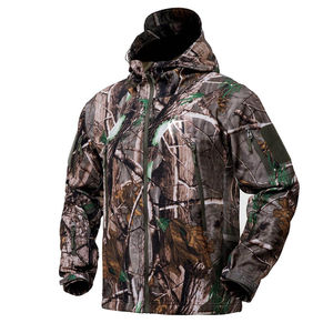 Veste de chasse personnalisée pour homme en polyester, imperméable, respirante, isolée, camouflage, toile de haute qualité, pour l'extérieur, printemps-automne, imprimée - Product Image 1