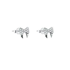 Plata Microset Bow Trendy Stud Religioso Lindo Chapado en oro Mariposa Flor Número Forma Aleación Perla Diamante Fiestas en stock - Product Image 1