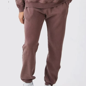 Survêtement personnalisé de haute qualité 100% coton avec impression en éponge française Survêtement à capuche avec ourlet brut Ensemble pantalon de survêtement et jogging pour l'hiver - Product Image 6