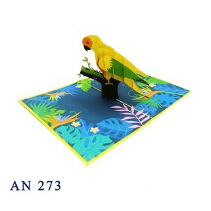 Best-seller Carte pop 3D au design personnalisé en papier Animal fait main salutation artisanat Vietnam Fête des mères Saint Valentin Thanksgiving - Product Image 3